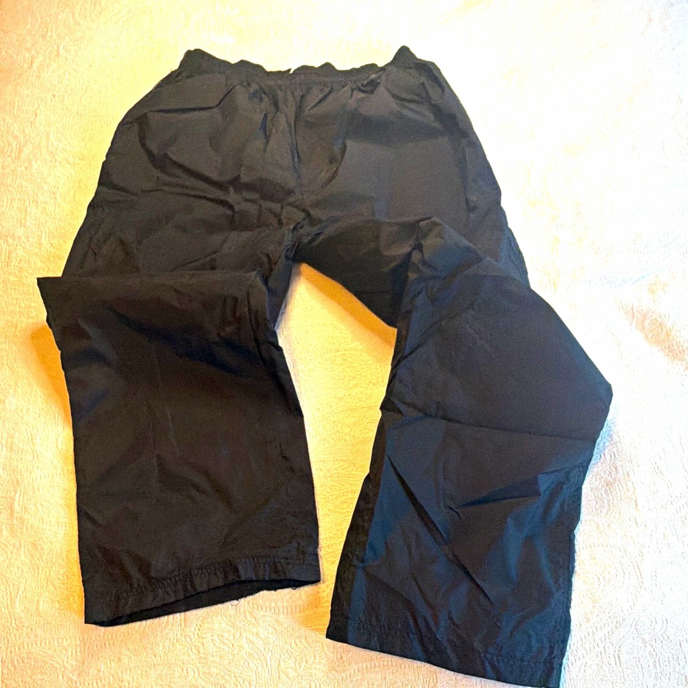 VTG 90’s Reebok Men’s XL Black/Gray Track Pants Drawstring Elastic Waist Lined